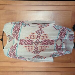 Scully Tribal Aztec Sweater Medium